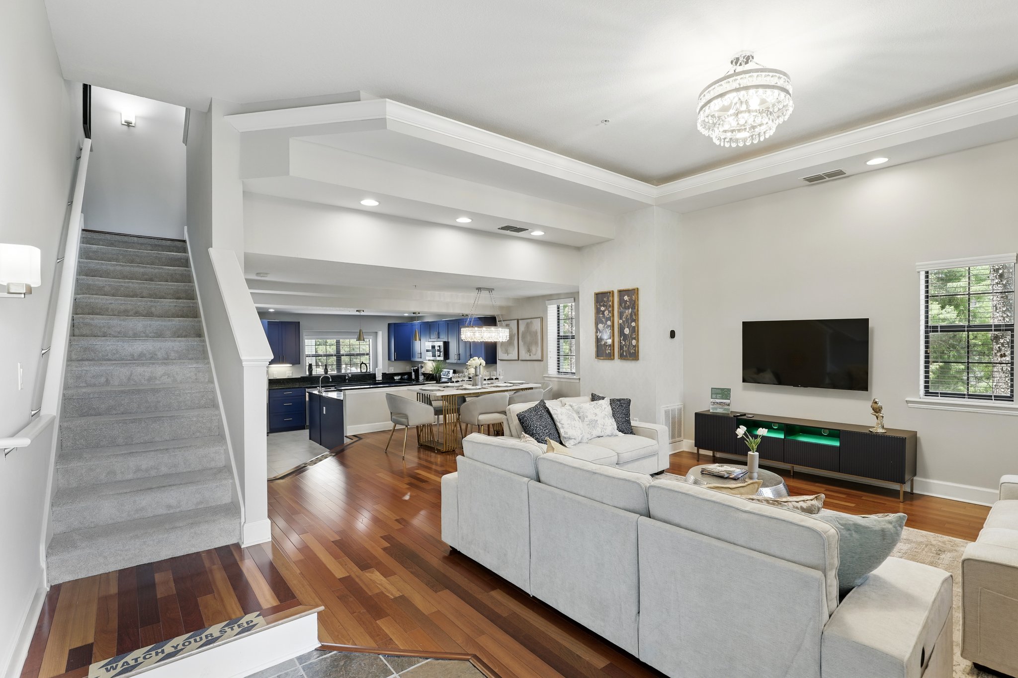 Spacious living area with open floor plan